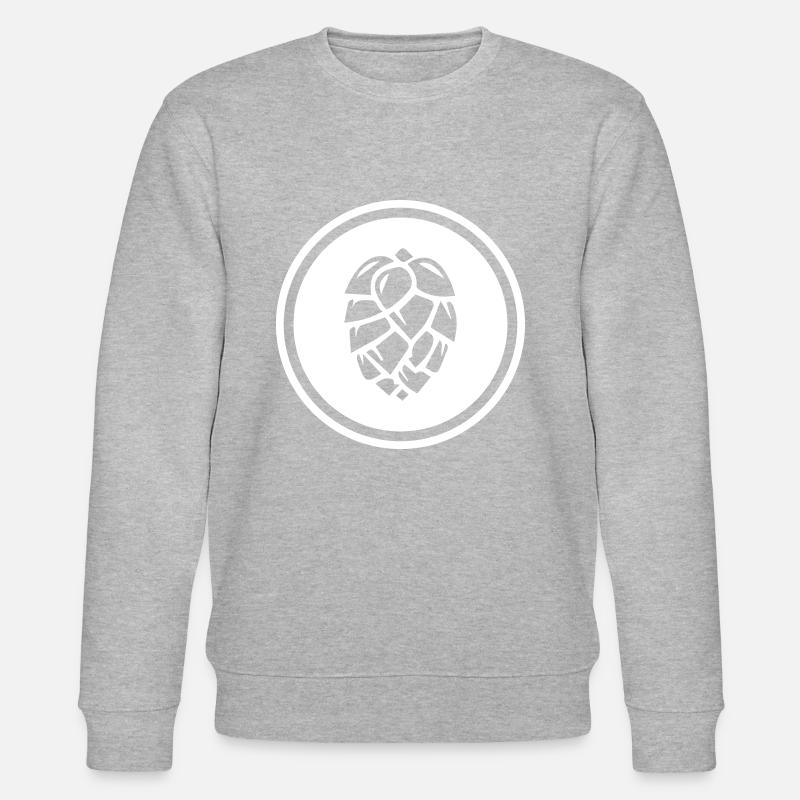 symbole d'icône de houblon - Sweat bio CHANGER Stanley/Stella Unisexe - gris chiné