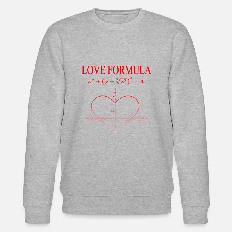 Mathe Liebe Formule - Sweat bio CHANGER Stanley/Stella Unisexe - gris chiné