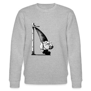 Messlatten Dwarf - Stanley/Stella CHANGER Unisex Organic Sweatshirt - heather grey - Front - Nik (191cm) & Marisol (170cm)