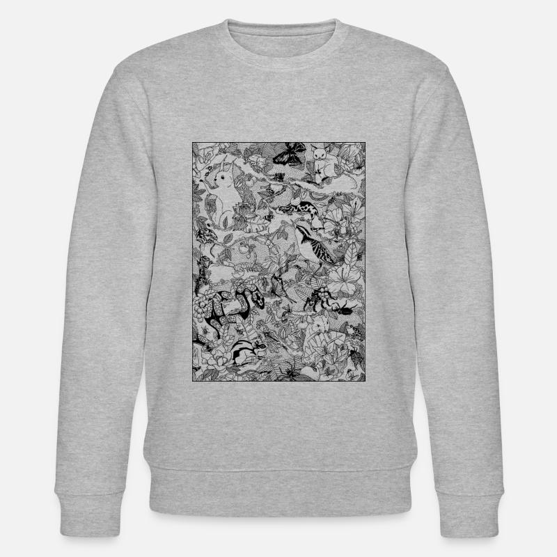 Bulk animals (black) - Stanley/Stella CHANGER Unisex Organic Sweatshirt - heather grey