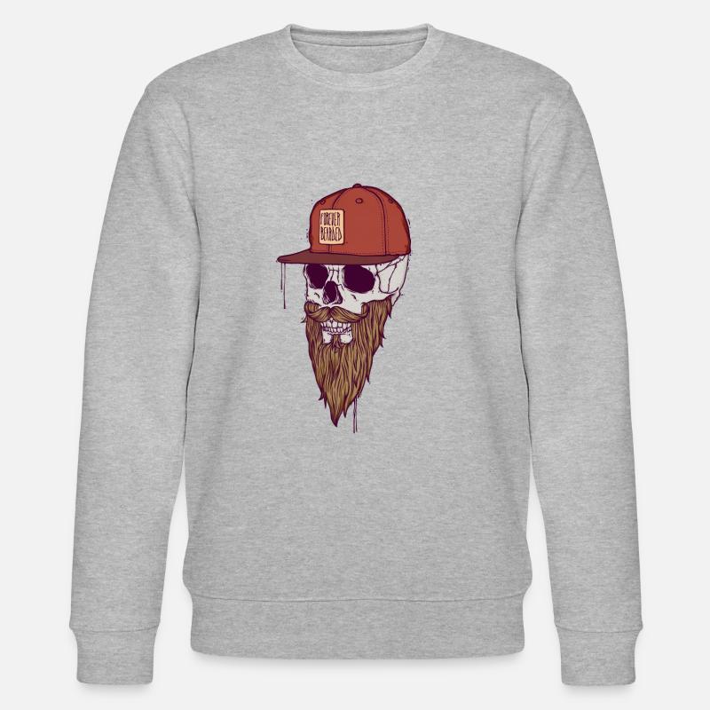 IMMER BÄRTET - Stanley/Stella Unisex Bio-Sweatshirt CHANGER  - Grau meliert