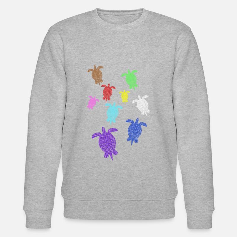 Schildkröten Turtle - Stanley/Stella Unisex Bio-Sweatshirt CHANGER  - Grau meliert