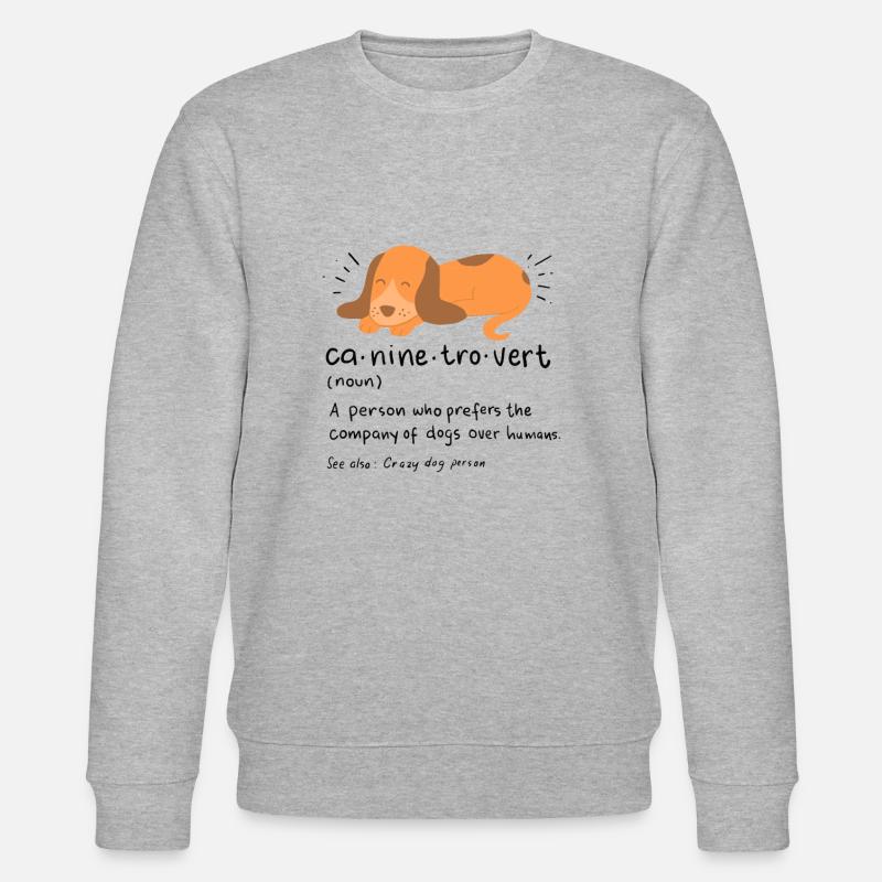 Introvertiert Geschenk Introvert Unsozial - Stanley/Stella Unisex Bio-Sweatshirt CHANGER - Grau meliert