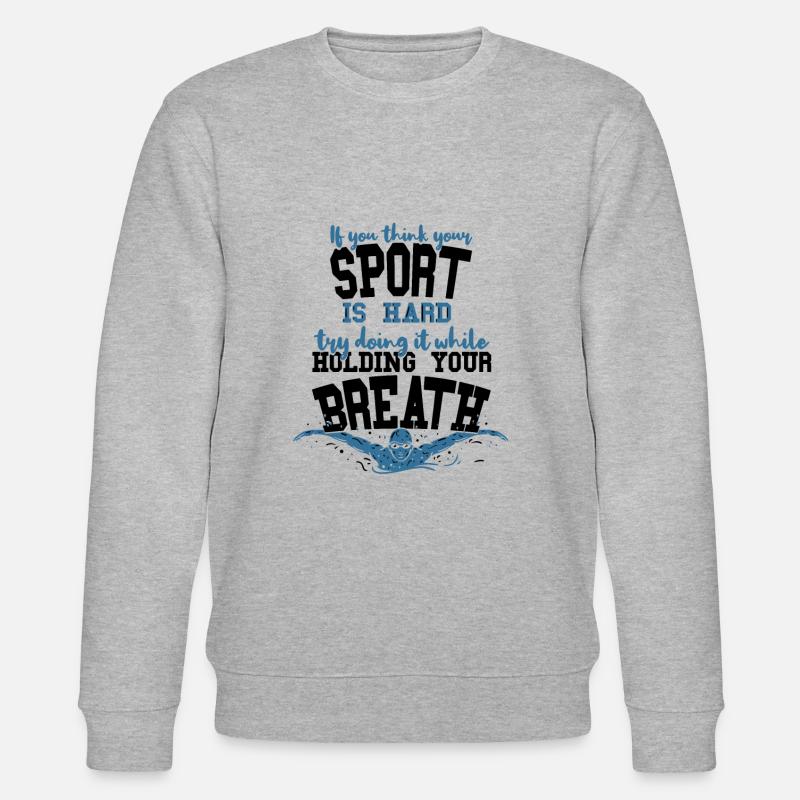Natation Cadeau de natation - Sweat bio CHANGER Stanley/Stella Unisexe - gris chiné