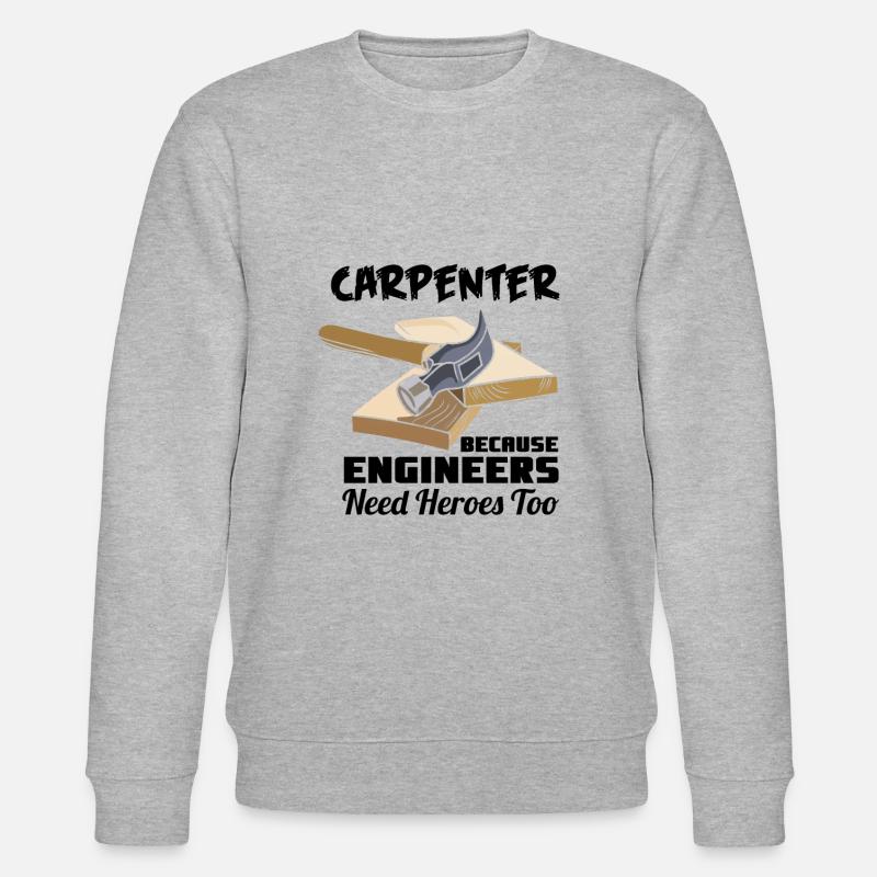Carpenter Because - Stanley/Stella CHANGER Unisex Organic Sweatshirt - heather grey