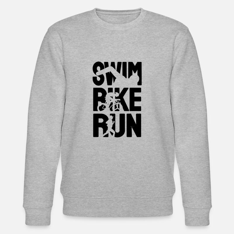 Triathlon Triathlet - Stanley/Stella Unisex Bio-Sweatshirt CHANGER  - Grau meliert