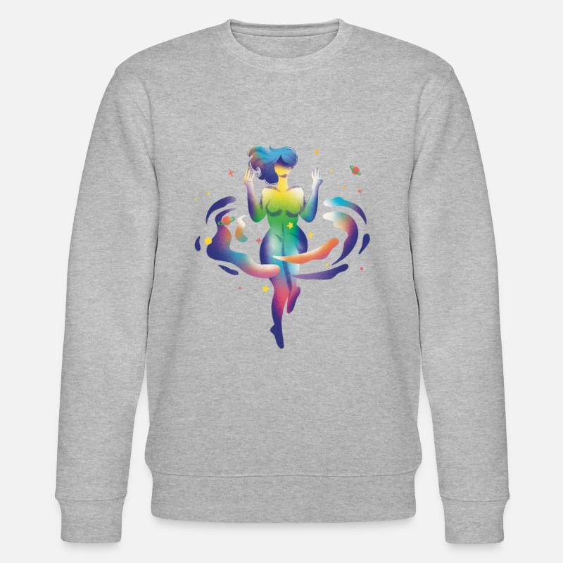 Fille de l’espace - Sweat bio CHANGER Stanley/Stella Unisexe - gris chiné