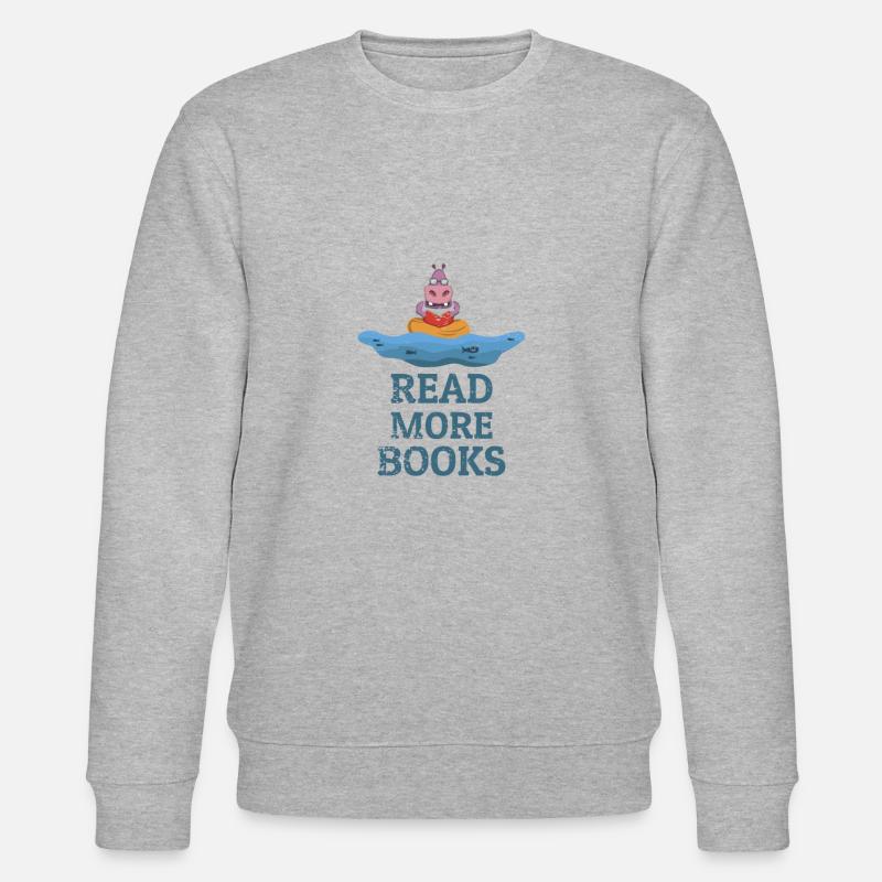 Bücher lesen Buch - Stanley/Stella Unisex Bio-Sweatshirt CHANGER  - Grau meliert