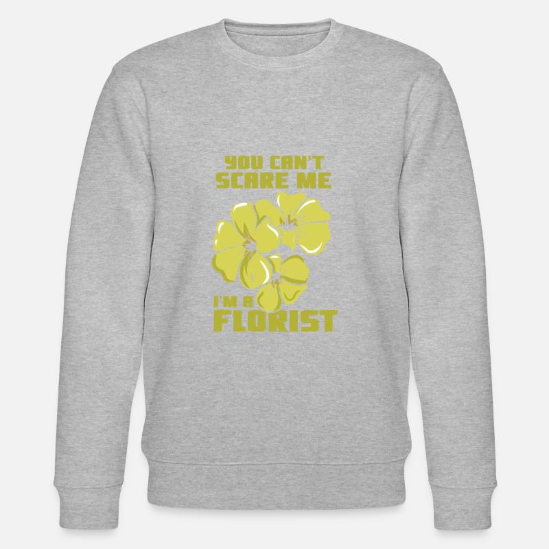 Florist Floristin Beruf - Stanley/Stella Unisex Bio-Sweatshirt CHANGER  - Grau meliert