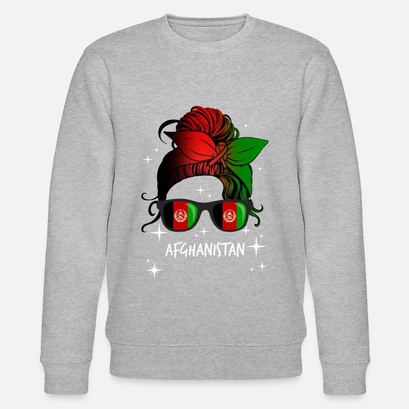 Afghanistan - Stanley/Stella Unisex Bio-Sweatshirt CHANGER  - Grau meliert