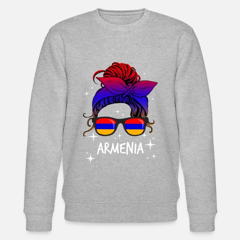 Arménie - Sweat bio CHANGER Stanley/Stella Unisexe - gris chiné