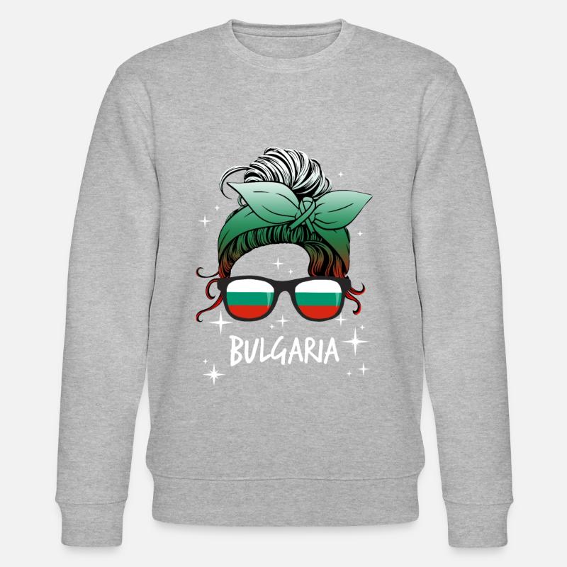 Bulgarien - Stanley/Stella Unisex Bio-Sweatshirt CHANGER  - Grau meliert