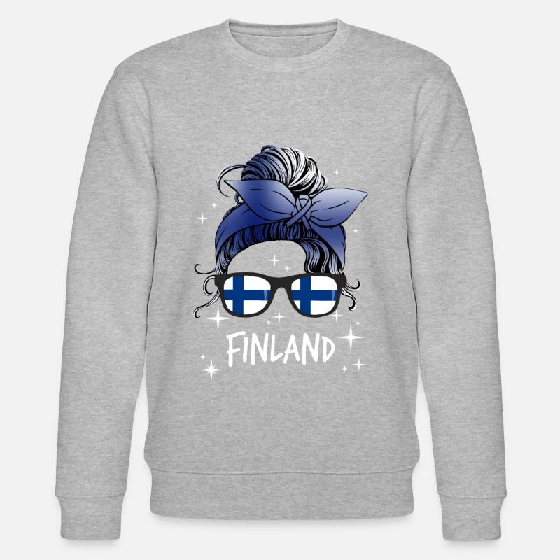 Finnland - Stanley/Stella Unisex Bio-Sweatshirt CHANGER  - Grau meliert