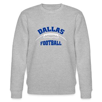 Dallas Football - Stanley/Stella Unisex Bio-Sweatshirt CHANGER  - Grau meliert - Vorne - Nik (191cm) & Marisol (170cm)
