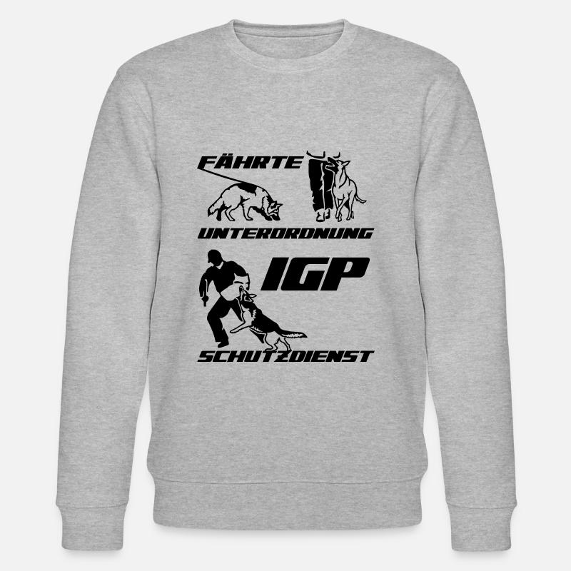 IGP Edition 2022 ehemals IPO Schäferhund - Stanley/Stella Unisex Bio-Sweatshirt CHANGER  - Grau meliert