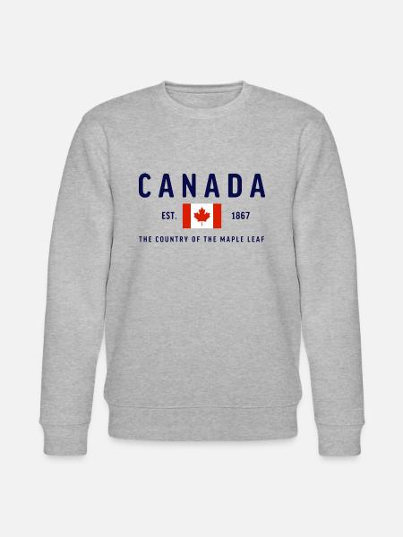 Canada Est 1867 Classic - Stanley/Stella CHANGER Unisex Organic Sweatshirt - heather grey