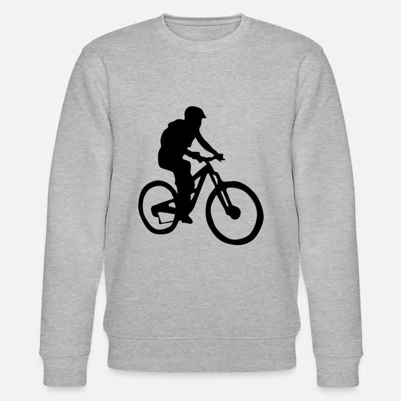 silhouette de vététiste - Sweat bio CHANGER Stanley/Stella Unisexe - gris chiné