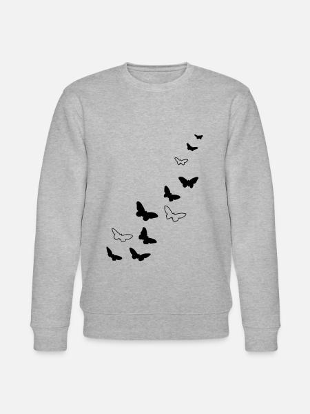 Butterflies Free Warm Spring - Stanley/Stella CHANGER Unisex Organic Sweatshirt - heather grey