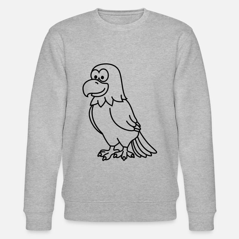 Eagle Comic Animal - Stanley/Stella CHANGER Unisex Organic Sweatshirt - heather grey
