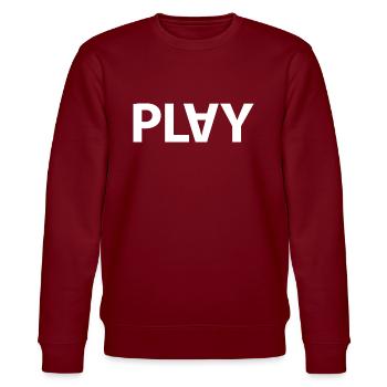 PLAY - Stanley/Stella Unisex Bio-Sweatshirt CHANGER  - Burgunderrot - Vorne - Nik (191cm) & Marisol (170cm)