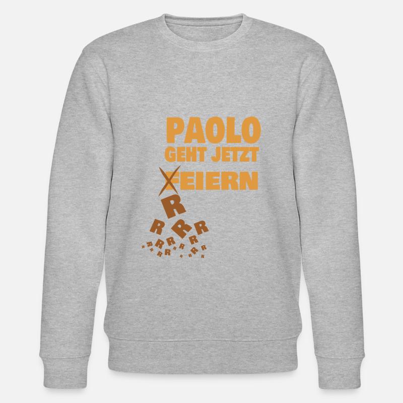 paolo - Stanley/Stella Unisex Bio-Sweatshirt CHANGER  - Grau meliert