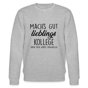 Mach's Gut Lieblings Kollege - Stanley/Stella Unisex Bio-Sweatshirt CHANGER  - Grau meliert - Vorne - Nik (191cm) & Marisol (170cm)