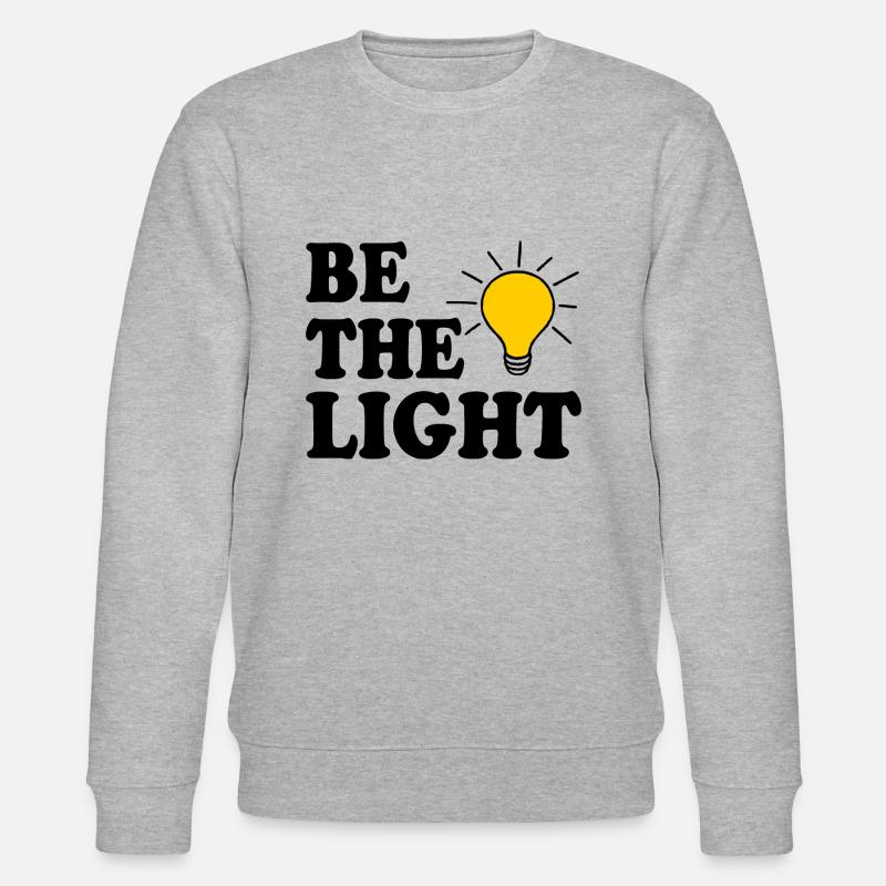 Be the light - Stanley/Stella Unisex Bio-Sweatshirt CHANGER  - Grau meliert