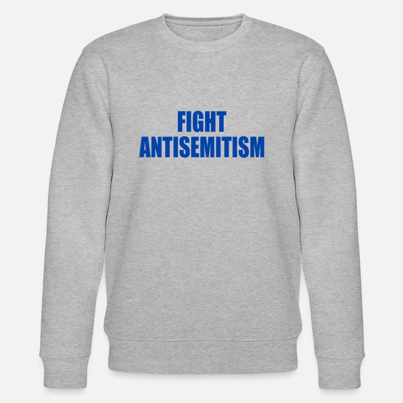 fight antisemitism - Stanley/Stella Unisex Bio-Sweatshirt CHANGER  - Grau meliert