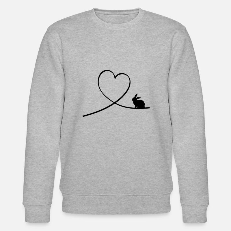 Lapin lapin nain - Sweat bio CHANGER Stanley/Stella Unisexe - gris chiné