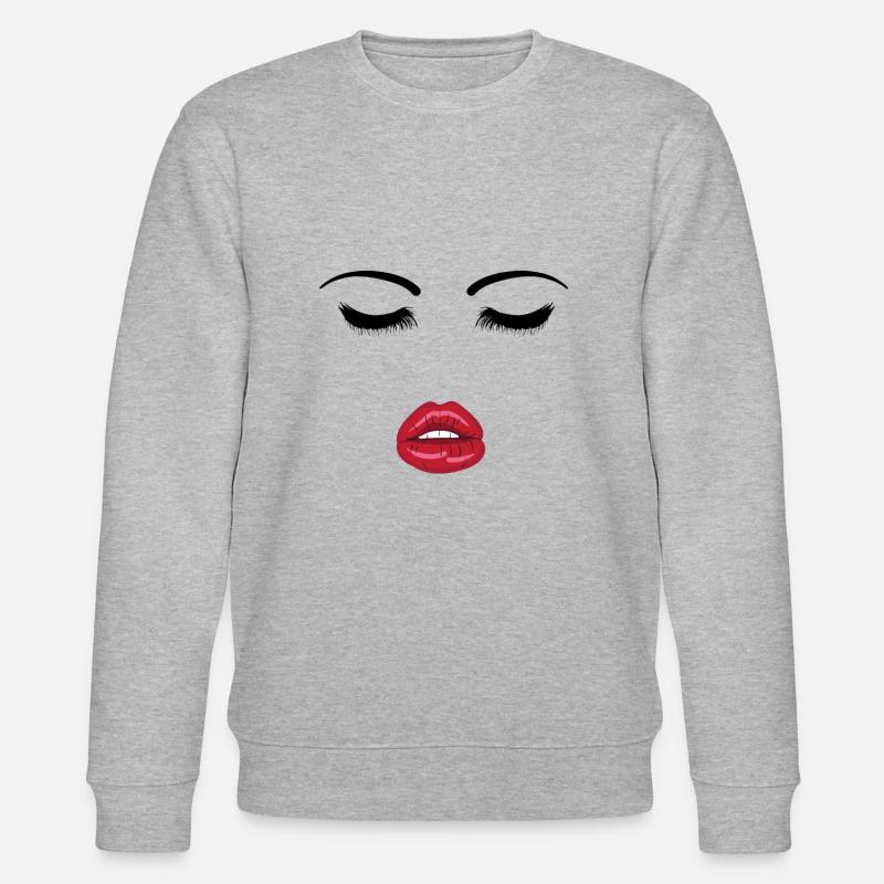 Visage avec bouche ouverte - Sweat bio CHANGER Stanley/Stella Unisexe - gris chiné