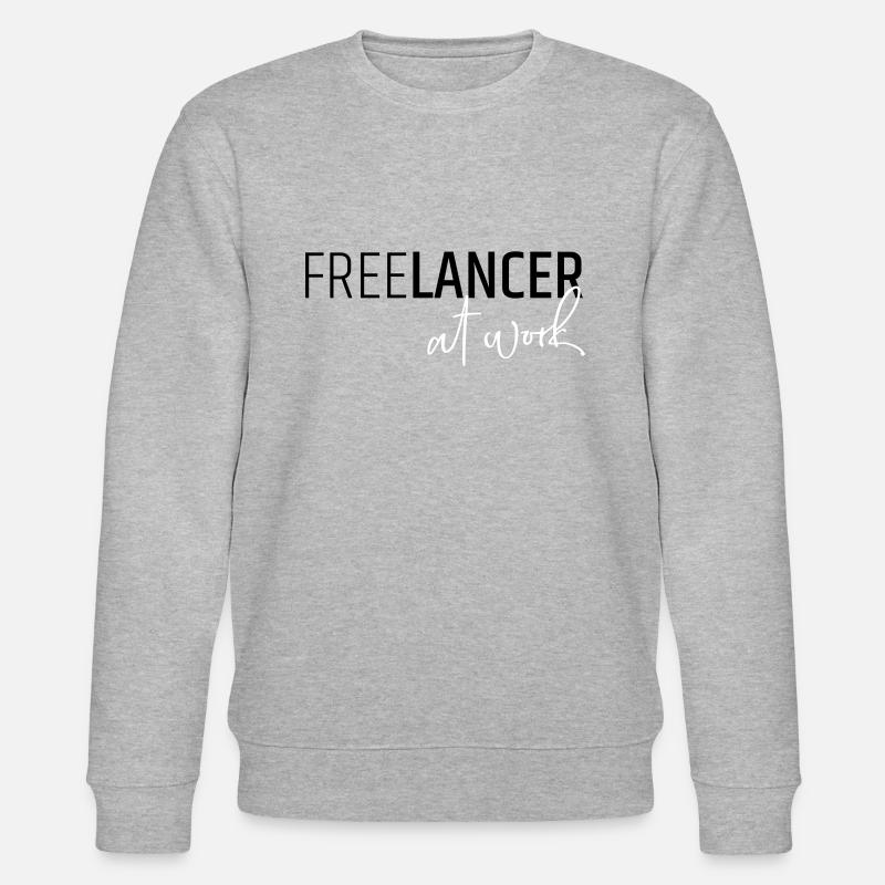 Freelancer at work - Stanley/Stella Unisex Bio-Sweatshirt CHANGER  - Grau meliert