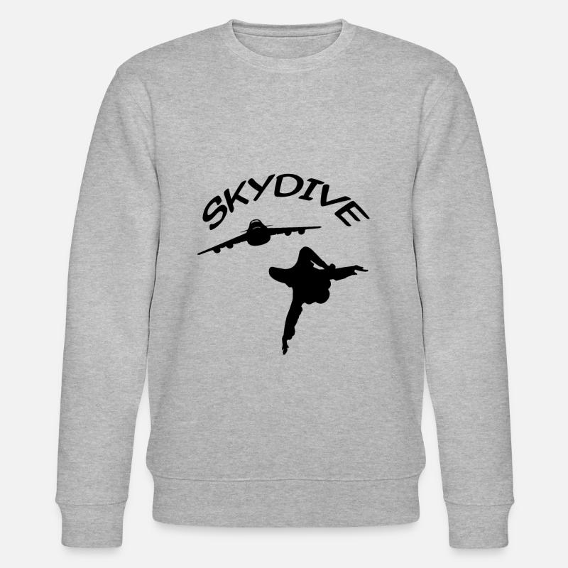 Skydive Skydiver Skydiver Freefall - Stanley/Stella CHANGER Unisex Organic Sweatshirt - heather grey