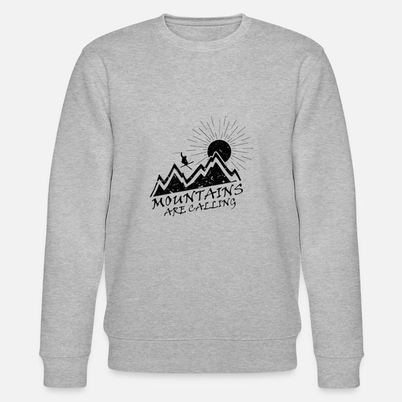 Ski mountains are calling - Stanley/Stella CHANGER Unisex Organic Sweatshirt - heather grey