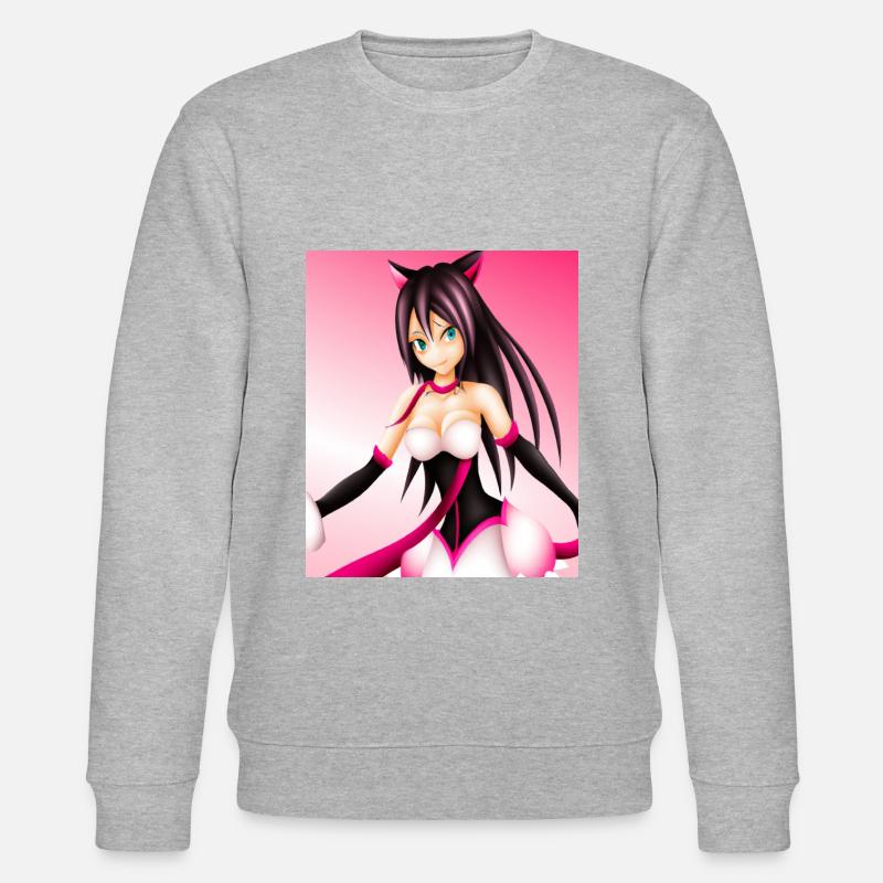 Dessin d’anime au Japon - Sweat bio CHANGER Stanley/Stella Unisexe - gris chiné
