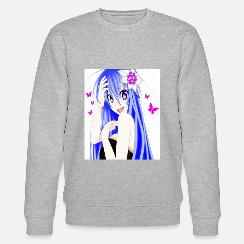 Dessin d’anime au Japon - Sweat bio CHANGER Stanley/Stella Unisexe - gris chiné