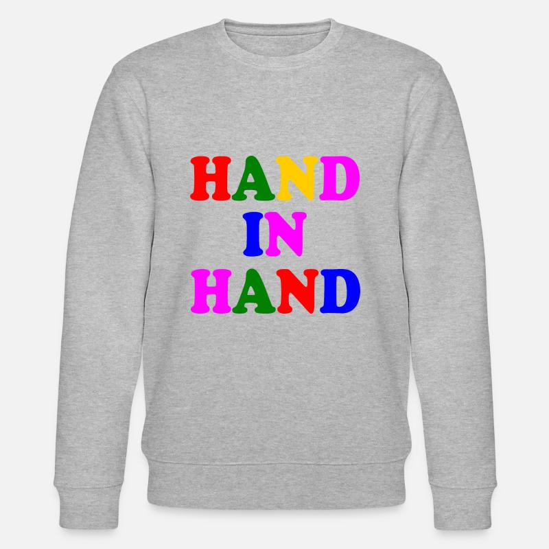 Hand in hand - Stanley/Stella Unisex Bio-Sweatshirt CHANGER  - Grau meliert