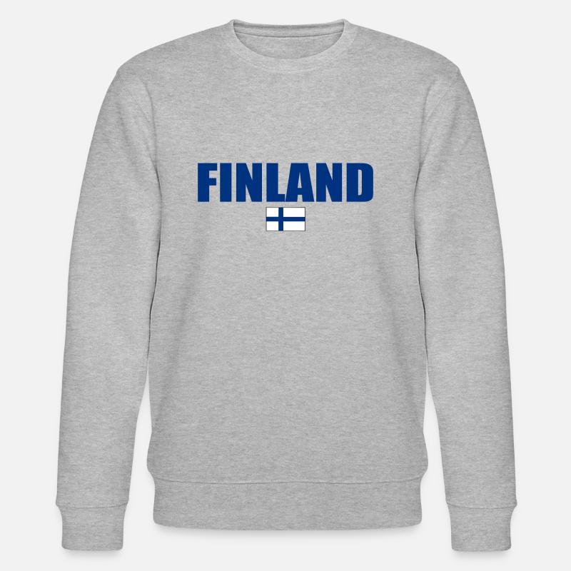 Finnland - Stanley/Stella Unisex Bio-Sweatshirt CHANGER  - Grau meliert