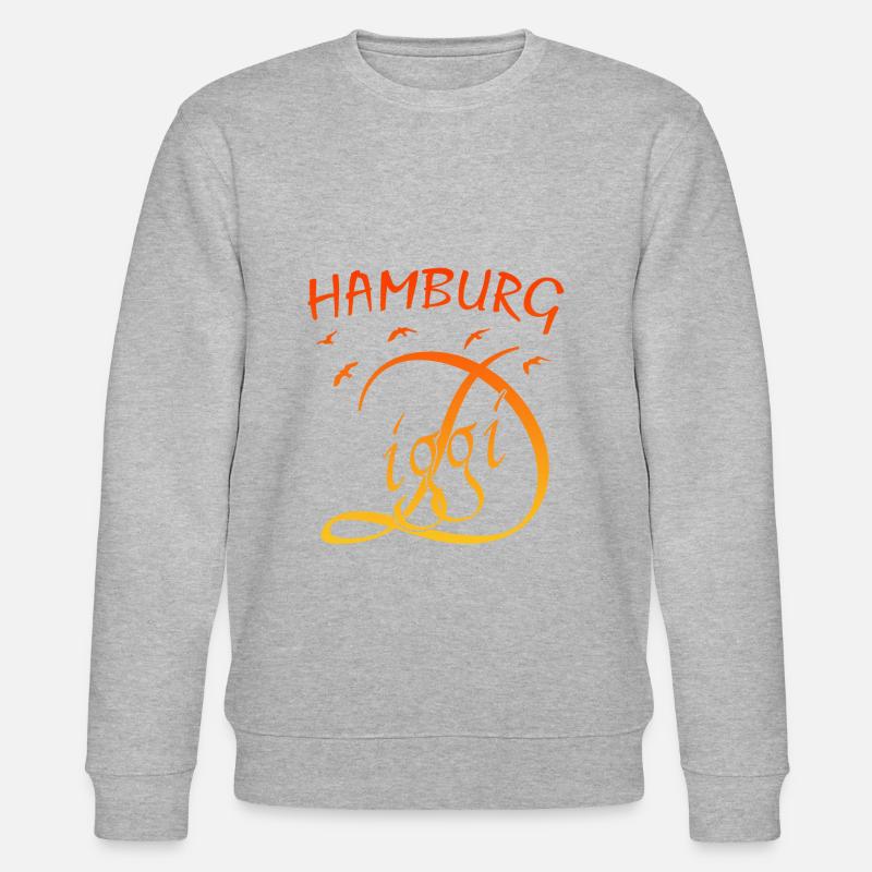 Anker Hamburg Diggi Möven - Stanley/Stella Unisex Bio-Sweatshirt CHANGER  - Grau meliert