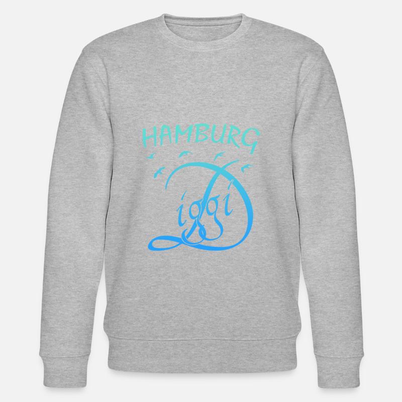 Hamburg - Stanley/Stella Unisex Bio-Sweatshirt CHANGER  - Grau meliert