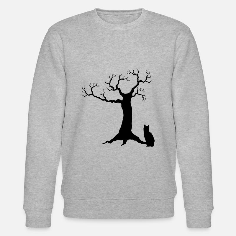 Chat chat arbre chats - Sweat bio CHANGER Stanley/Stella Unisexe - gris chiné
