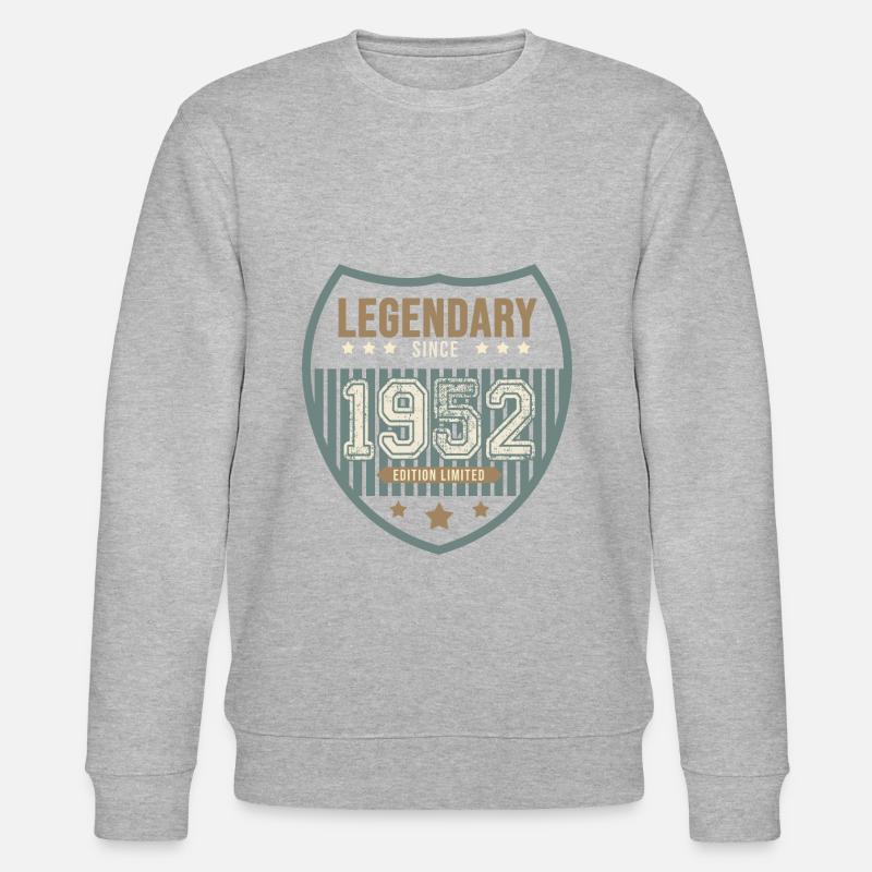 anniversaire 1952 legendaire 70 ans - Sweat bio CHANGER Stanley/Stella Unisexe - gris chiné