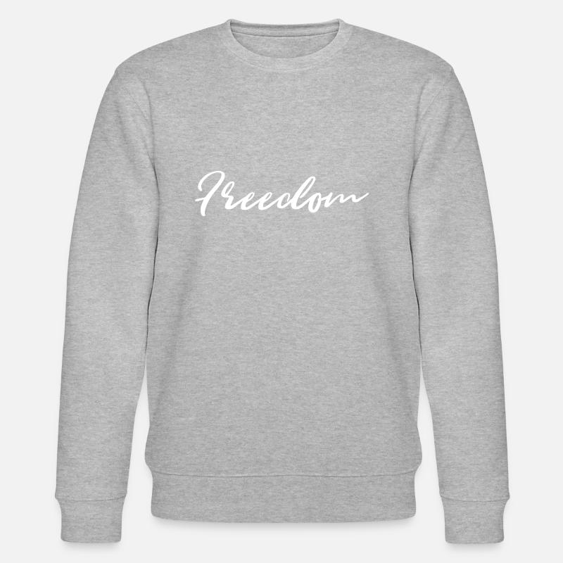 Freedom - Stanley/Stella Unisex Bio-Sweatshirt CHANGER  - Grau meliert
