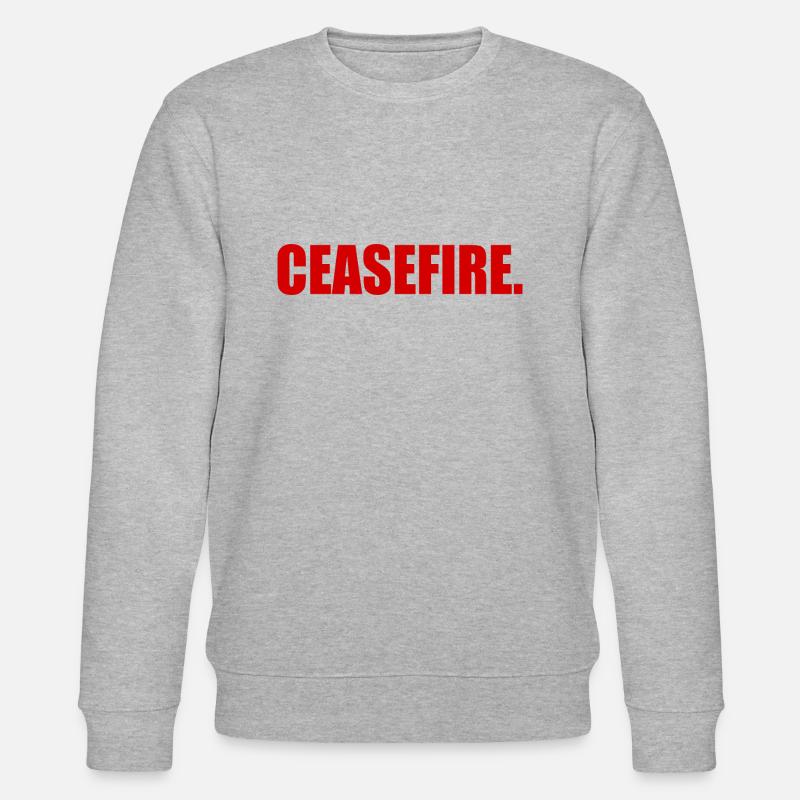 Ceasefire - Stanley/Stella Unisex Bio-Sweatshirt CHANGER  - Grau meliert