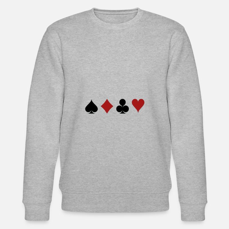 Spielkarten - Stanley/Stella Unisex Bio-Sweatshirt CHANGER  - Grau meliert