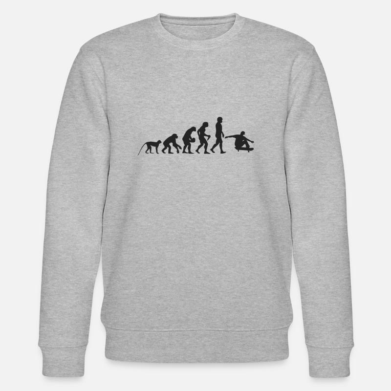 Evolution Skate - Stanley/Stella CHANGER Unisex Organic Sweatshirt - heather grey