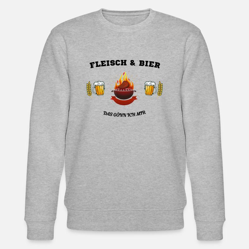 Fleisch und Bier - Stanley/Stella Unisex Bio-Sweatshirt CHANGER  - Grau meliert