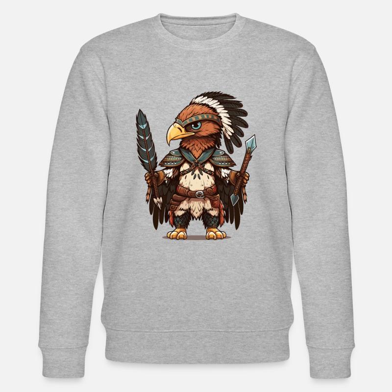 Eagle Warriors Pride - Stanley/Stella CHANGER Unisex Organic Sweatshirt - heather grey