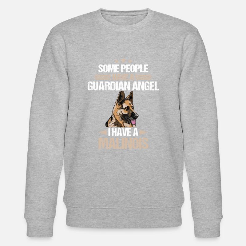 Malinois Hund - Stanley/Stella Unisex Bio-Sweatshirt CHANGER - Grau meliert