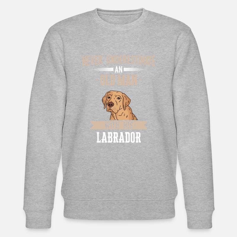 Labrador Hund - Stanley/Stella Unisex Bio-Sweatshirt CHANGER  - Grau meliert