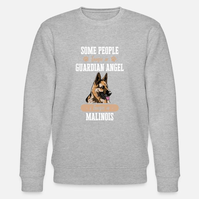 Malinois Hund - Stanley/Stella Unisex Bio-Sweatshirt CHANGER  - Grau meliert